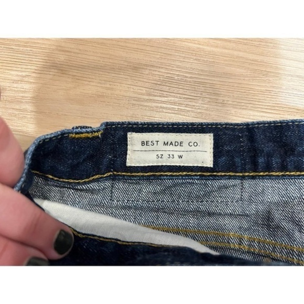 Classic Streetwear Style Selvedge Dark Denim Jeans Size 33W - Best Made Co. - Picture 5 of 9
